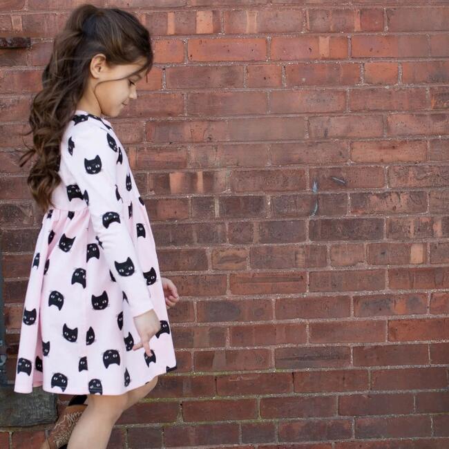Spooky Isla Cat Dress, Ballet Slipper - Dresses - 2