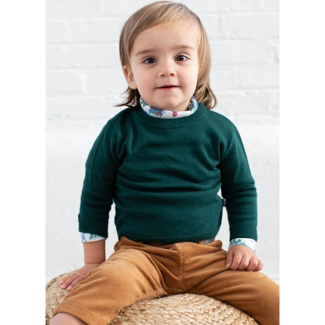 Kyle Crewneck Sweater, Spruce Night - Sweaters - 2