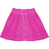 Gemma Corduroy Skirt, Super Pink - Skirts - 1 - thumbnail