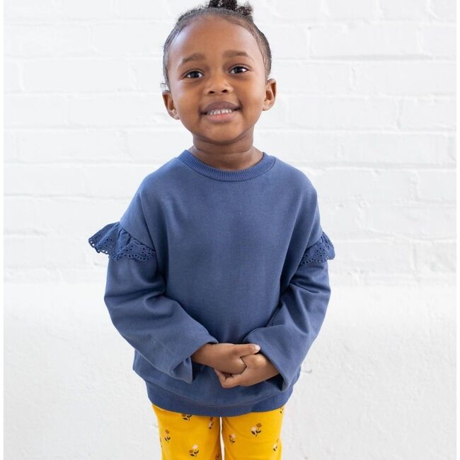 Fiona Sweatshirt, Washed Indigo - Sweatshirts - 2