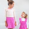 Gemma Corduroy Skirt, Super Pink - Skirts - 3