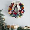 Multicolored Wreath, Cream Bow - Wreaths - 2