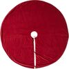 Christmas Tree Skirt, Garnet Red Classic Velvet - Tree Skirts - 3