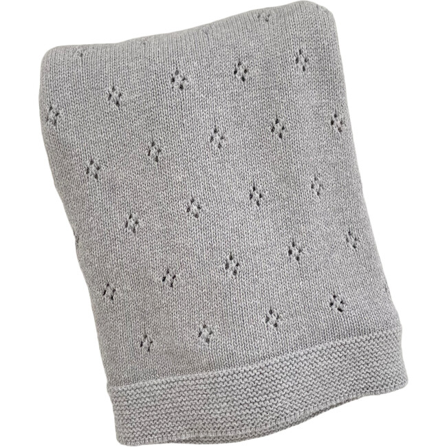 Pique Baby Blanket, Grey