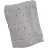 Pique Baby Blanket, Grey - Blankets - 1 - thumbnail