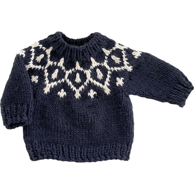 Icicle Knit Sweater, Navy