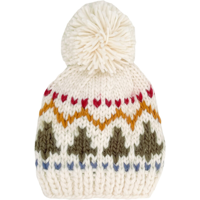 Tree Fair Isle Pattern Knit Hat