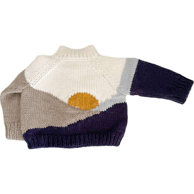 Sunset Knit Pull-Over Cardigan, Navy