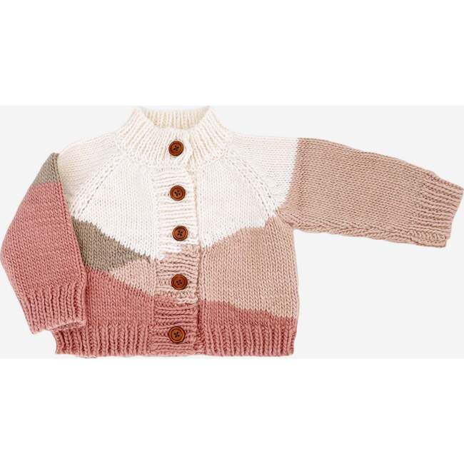 Sunset Mountain Knit Cardigan, Rose - Cardigans - 3