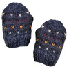 Sawyer Knit Tiny Hearts Mittens, Navy & Multicolors - Mitts - 1 - thumbnail