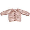 Sawyer Knit Tiny Hearts Cardigan, Blush & Cream - Sweaters - 1 - thumbnail