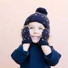 Sawyer Knit Tiny Hearts Hat, Navy & Multicolors - Hats - 2