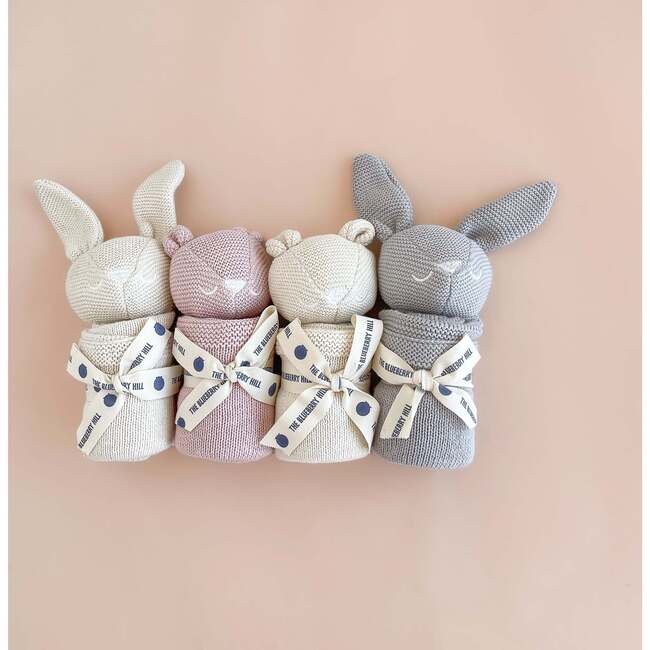 Bailey Bunny Baby Lovey Cuddle Cloth Blanket Toy Gift, Grey - Plush - 5