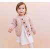 Sawyer Knit Tiny Hearts Cardigan, Blush & Cream - Sweaters - 2