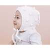 All-Over Popcorn-Knit Bonnet, Cream - Hats - 3
