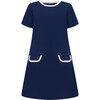 Kensington Girls Dress, Nautical Blue - Dresses - 1 - thumbnail