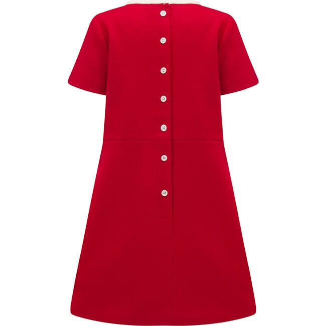 Kensington Girls Dress, Pillar Box Red - Dresses - 6