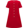 Kensington Girls Dress, Pillar Box Red - Dresses - 6