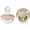 De Lux Silicone Pacifier, Blush GLOW & Vanilla GLOW (Pack Of 2) - Pacifiers - 1 - thumbnail