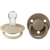 De Lux Silicone Pacifier, Vanilla & Dark Oak (Pack Of 2) - Pacifiers - 1 - thumbnail