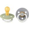 Colour Latex Pacifier, Sage GLOW & Cloud GLOW (Pack Of 2) - Pacifiers - 1 - thumbnail