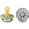 Boheme Latex Pacifier, Sage & Cloud (Pack Of 2) - Pacifiers - 1 - thumbnail