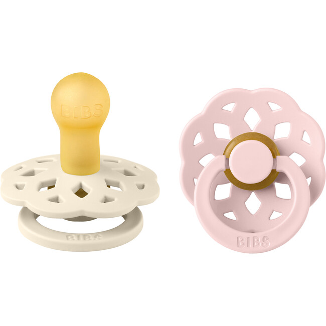 Boheme Latex Pacifier, Ivory & Blossom (Pack Of 2)