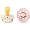 Boheme Latex Pacifier, Ivory & Blossom (Pack Of 2) - Pacifiers - 1 - thumbnail
