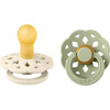 Boheme Latex Pacifier, Ivory & Sage (Pack Of 2) - Pacifiers - 1 - thumbnail