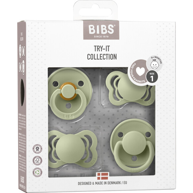 New Baby Try-It Pacifier Collection, Sage - Pacifiers - 3