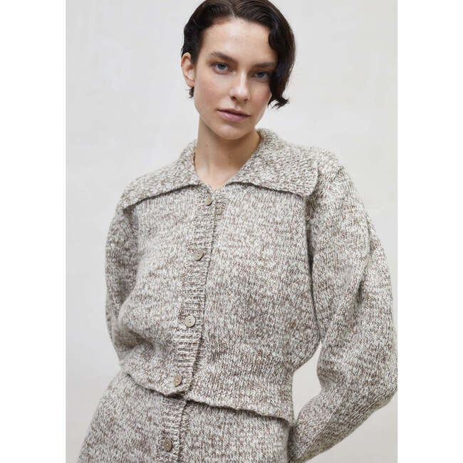 Valeria Woman Cardigan, Cream - Cardigans - 2