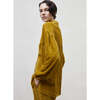 Velour Woman Shirt, Yellow - Shirts - 2