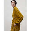 Velour Woman Shirt, Yellow - Shirts - 3