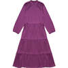 Miranda Woman Long Dress, Purple - Dresses - 1 - thumbnail