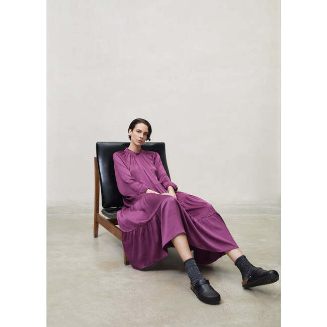 Miranda Woman Long Dress, Purple - Dresses - 4