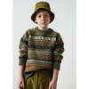 Tirso Intarsia Jumper, Green - Sweaters - 3