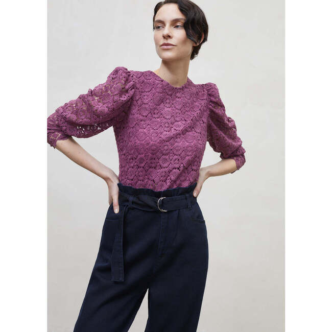Alexandra Woman Blouse, Purple - Blouses - 2