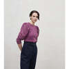 Alexandra Woman Blouse, Purple - Blouses - 3