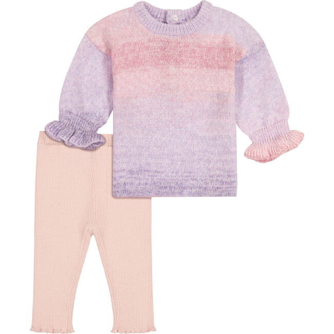 Sweater Top & Legging Pant Set, Pink