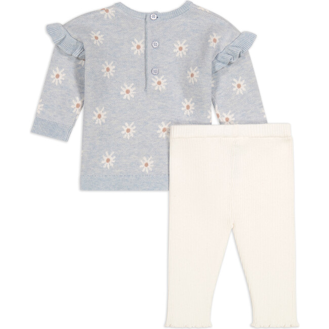 Sweater Top & Legging Pant Set, Blue - Mixed Apparel Set - 3