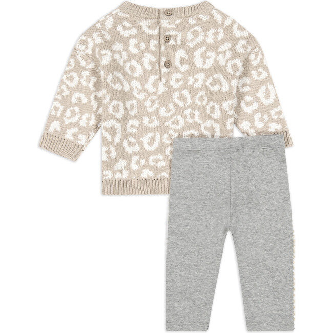 Sweater Top & Legging Pant Set, Tan - Mixed Apparel Set - 3