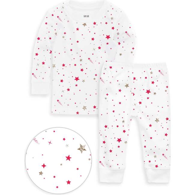 The Organic Long Sleeve Pajama Set, Shooting Stars