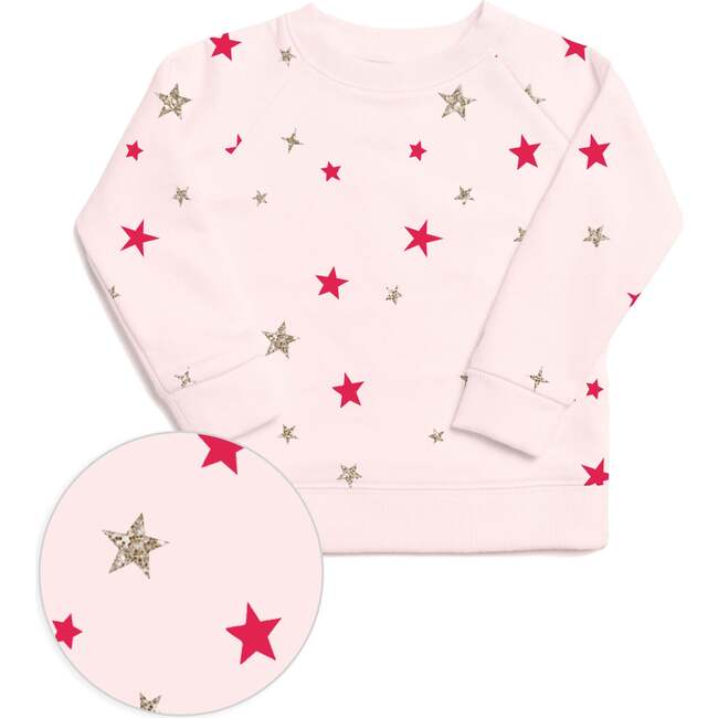 The Organic Pullover Sweatshirt, Sparkle Stars