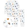 The Organic Long Sleeve Pajama Set, Basketball - Pajamas - 1 - thumbnail