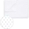 The Organic Baby Blanket, Blue Tiny Hearts - Blankets - 1 - thumbnail