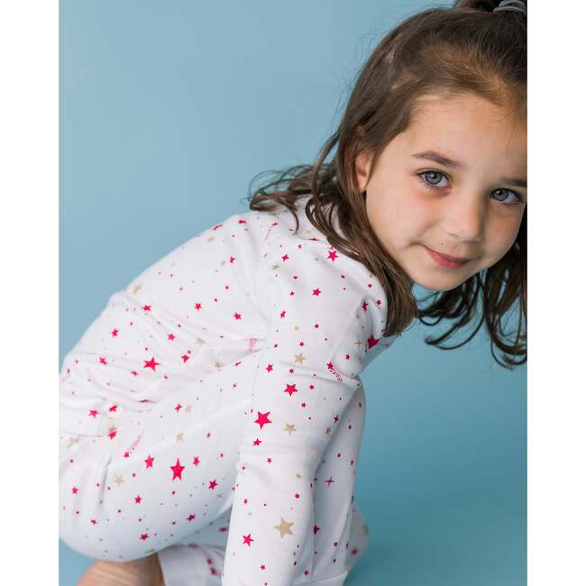 The Organic Long Sleeve Pajama Set, Shooting Stars - Pajamas - 2
