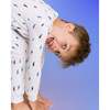 The Organic Long Sleeve Pajama Set, Lightning Strike - Pajamas - 2