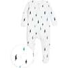 The Organic Zipper Footie, Lightning Strike - Footie Pajamas - 1 - thumbnail