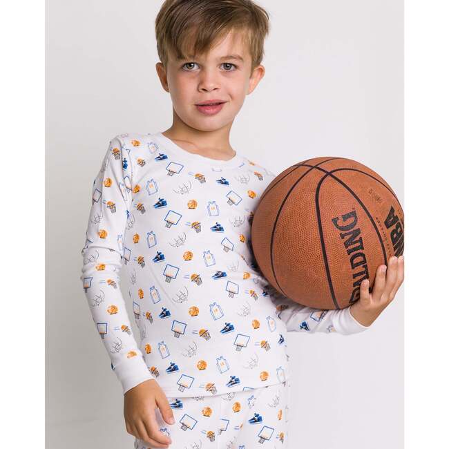 The Organic Long Sleeve Pajama Set Basketball