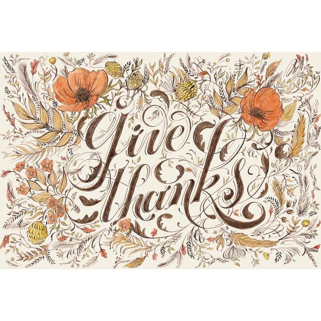Give Thanks Placemat, Set of 24